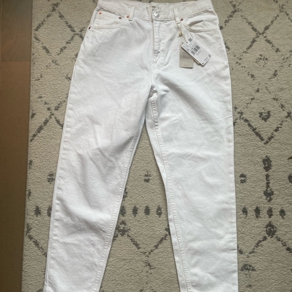 NWT Mango White Mom high-waist jeans - Picture 6 of 10